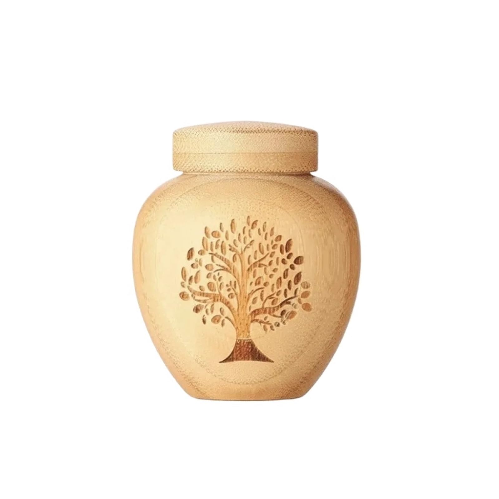 LOAFTWICRE Pet Urn Cat Ashes Holder Pet Box Seal Tree Patterns Commemorative Dog Keepsake Urns