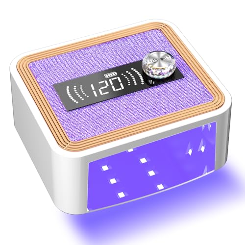 TCHMCITY 388W Rechargeable UV Light for Gel Nails, Cordless Nail