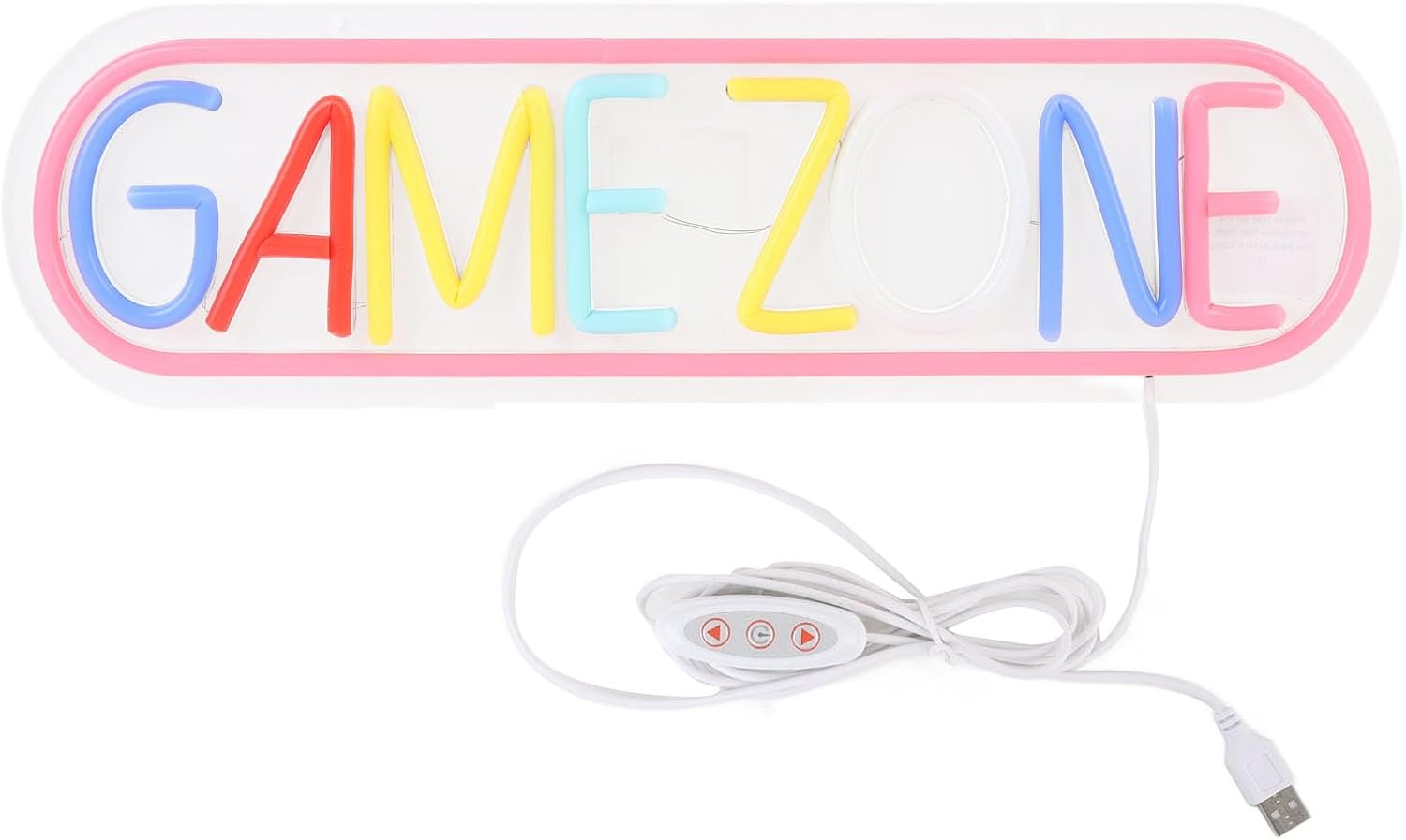 Gaming Neon Sign:Colorful LED Gaming Wall Decor with USB Power,for Bedroom and Game Room,Sleek Design and Versatile Use