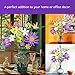 BIGEARN Flowers Bouquet Building Set for Adults - Botanical Collection - Artificial Flowers for Home Deco - Gift for Birthday, Mother's Day for Her and Women