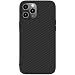 Produktbild qichenlu [Fiber Armor Shield Schwarz Aramid Rückseite Soft TPU Rand Carbon Cover kompatibel mit iPhone 12 Pro,Schlank Leichtgewichtig Robust Back Snap Case kompatibel mit iPhone 12 Pro