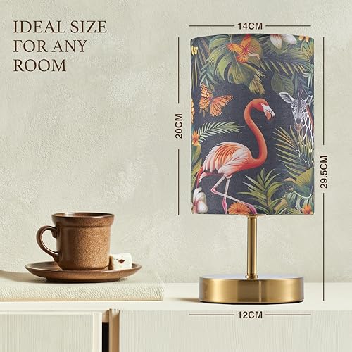 Onara Table Lamp for Bedroom, Living Room, and Office – Home Decor Lamp with Designer Lampshade – Desk Lamp for Shelves, Sideboards, and Bedside Tables – E27 Base LED Bulb Included (Jungle Green) - Image 4