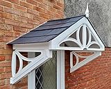 Althorp 149cm Porch Canopy – DIY Front Door Canopy Kit – UV-Stabilised Polymer – Grey Roof Tile – by UK Canopies