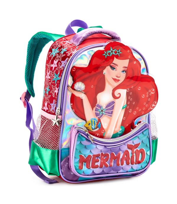 Mochila de Costas M TAM 16 Infantil Sereia Denlex - 1464