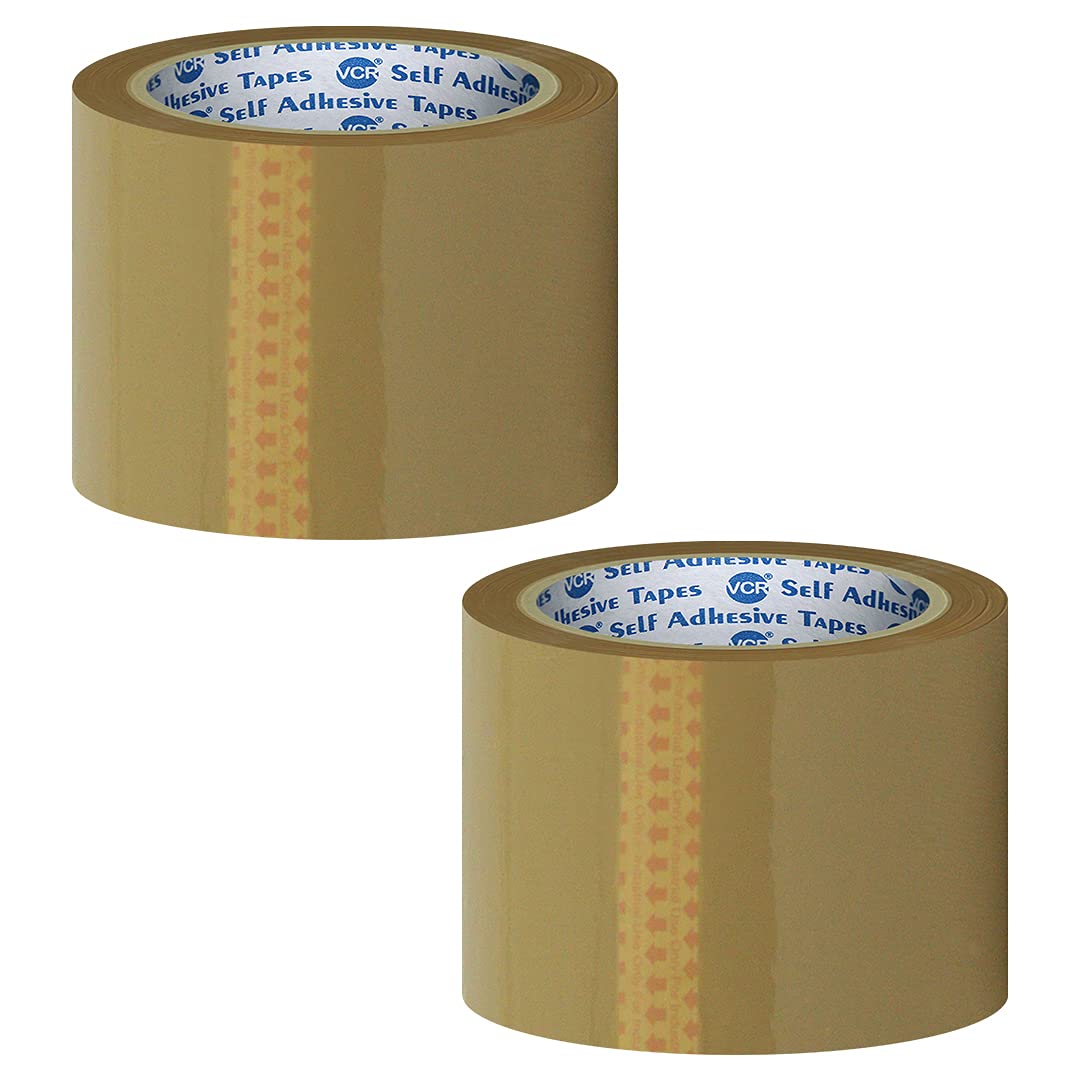 VCR Self Adhesive Brown Cello Tape - 200 Meters in Length - 72mm / 3" Width - 2 Rolls Per Pack - BOPP Industrial Packaging Tape for E-Commerce Box Packing, Office and Home use (B07RWW73XM) Amazon Price History, Amazon Price Tracker