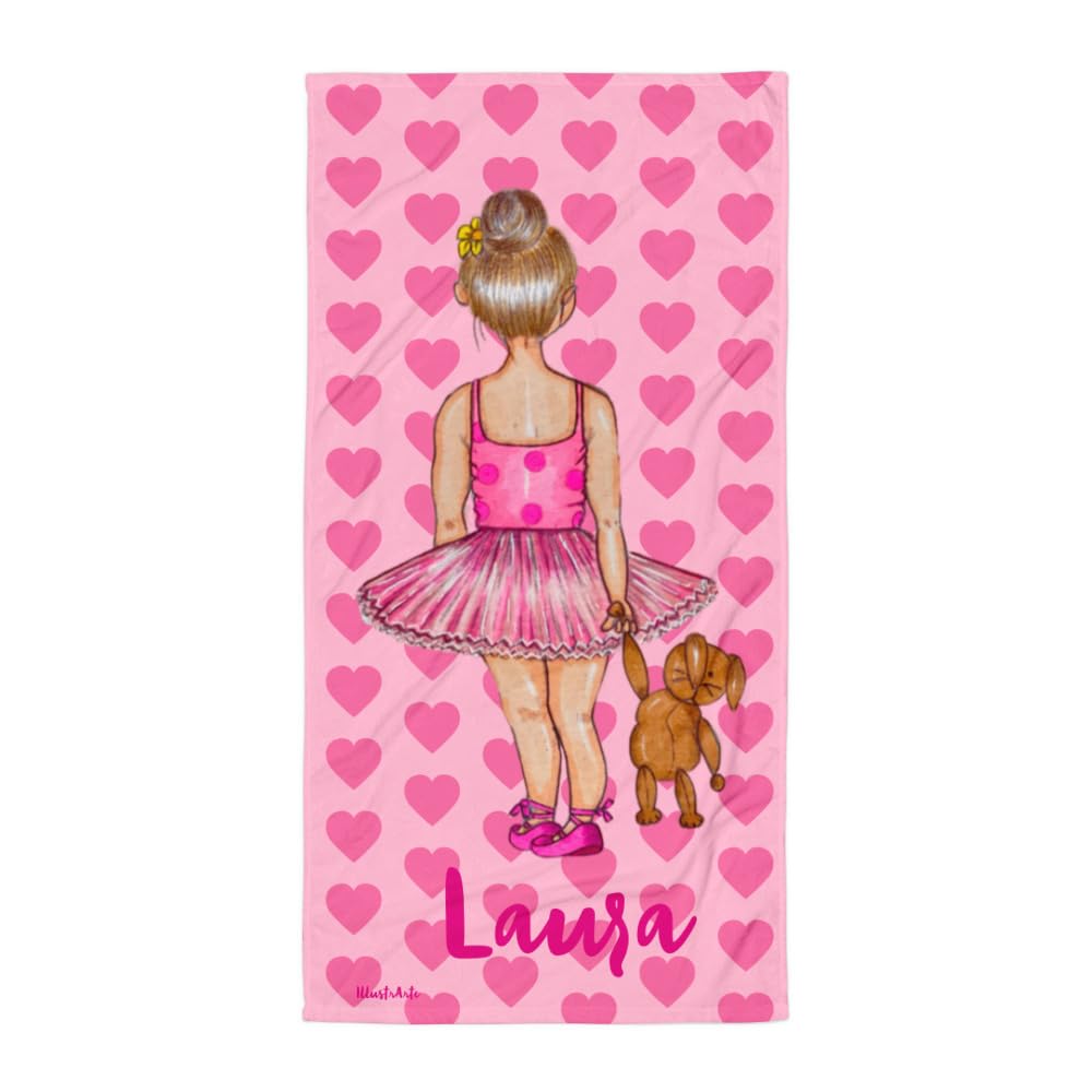 Serviette Personnalisée Danseuse 152x76 cm – Niña Danseuse