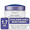 LâOrÃ©al Paris Collagen Daily Face Moisturizer, Reduce Wrinkles, Face Cream 1.7 oz