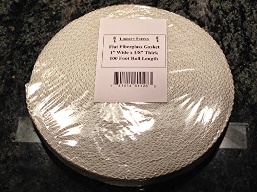 Fiberglass Boiler Tape, Non-Adhesive, 1" Wide x 1/8" Thick x 100ft. Roll