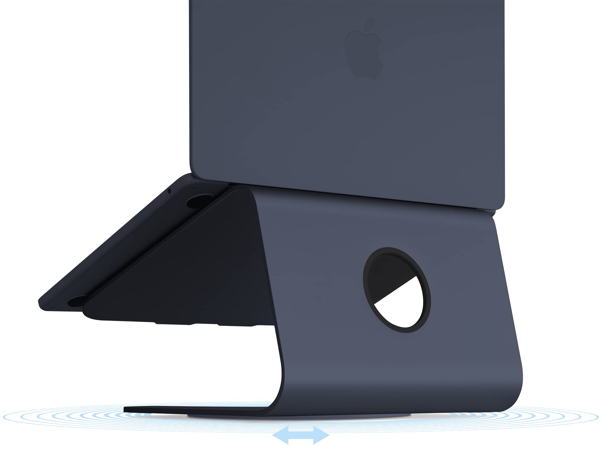 Rain Design mStand360 Laptop Stand w/Swivel Base - Midnight - Image 3