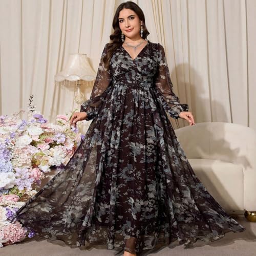 Image of TOLEEN Women's Plus Size Sequin Dress Luxurious Style Formal Cocktail Evening Party Maxi Dresses
