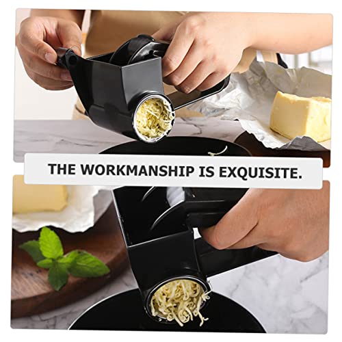 Rallador manual de queso con mango ergonómico negro miniatura 3
