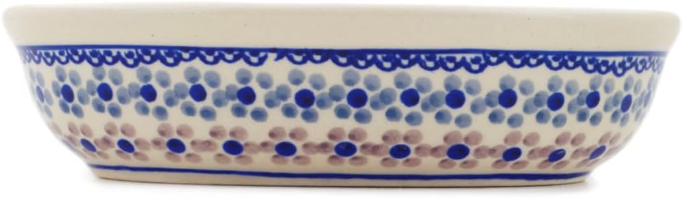 Polmedia Polish Pottery Oval Baker - Soul Fusion Pattern Handmade in Boleslawiec Poland + Certificate of Authenticity
