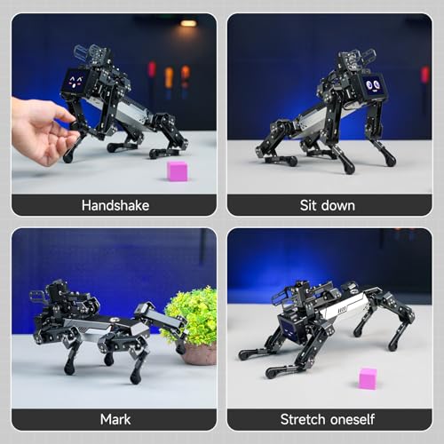 Image of Yahboom AI Embodied Intelligence Robot Dog for Raspberry Pi CM5, 15 Joint Programming Bionic Robot Dog (with RPi CM5)