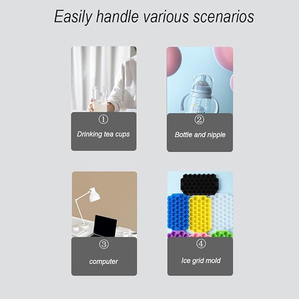 3-in-1 Cup Lid Crevice Cleaning Brush, 2 Pcs Multifunctional Portable Bottle Detail Brush, Tools for Cups and Lids - 3