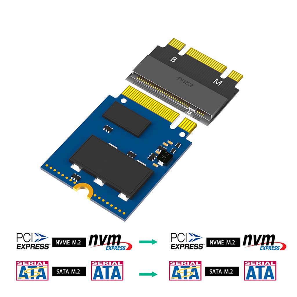 Adaptateur M.2 NVMe/SATA 2230 Vers 2242 – Compatible ThinkPad X270, X280, T470, T480, L480, T580 – Pour étendre Le Stockage SSD – Installation Simple - 7