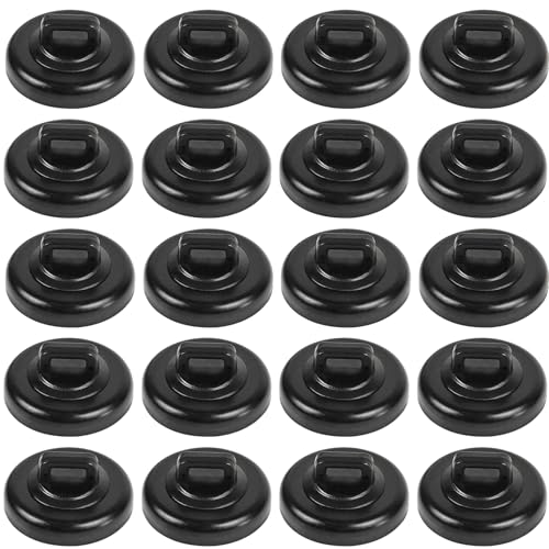 Magnet Zip Tie Mount Clips Magnetic Zip Ties Mount Base Holder Strong Wire Cable Holder Mount Wire Clips Management for Home Office Marine Electrical Wiring (D23 20Pcs)