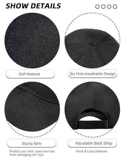 Image of Handepo 24 Pcs Blank Baseball Caps Adjustable Back Strap Unisex Blank Design Caps Plain Unisex Hats for Men Women