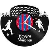 EINZIGARTIGES DESIGN - Die exklusive Schallplattenuhr wurde aus einem neu gegossenem Vinyl Material gefertigt. Die Struktur einer Vinyl ist einseitig neu eingearbeitet worden. Alle Wanduhren werden exklusiv hergestellt und sind Einzelanfertigungen