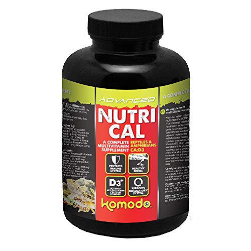 Komodo Nutri-Cal Multivitamin Supplement Prevents Metabolic Bone Disease for Reptiles & Amphibians - 330g
