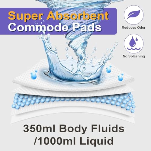 200 Almohadillas Absorbentes para Inodoros con Gel Desechable 6
