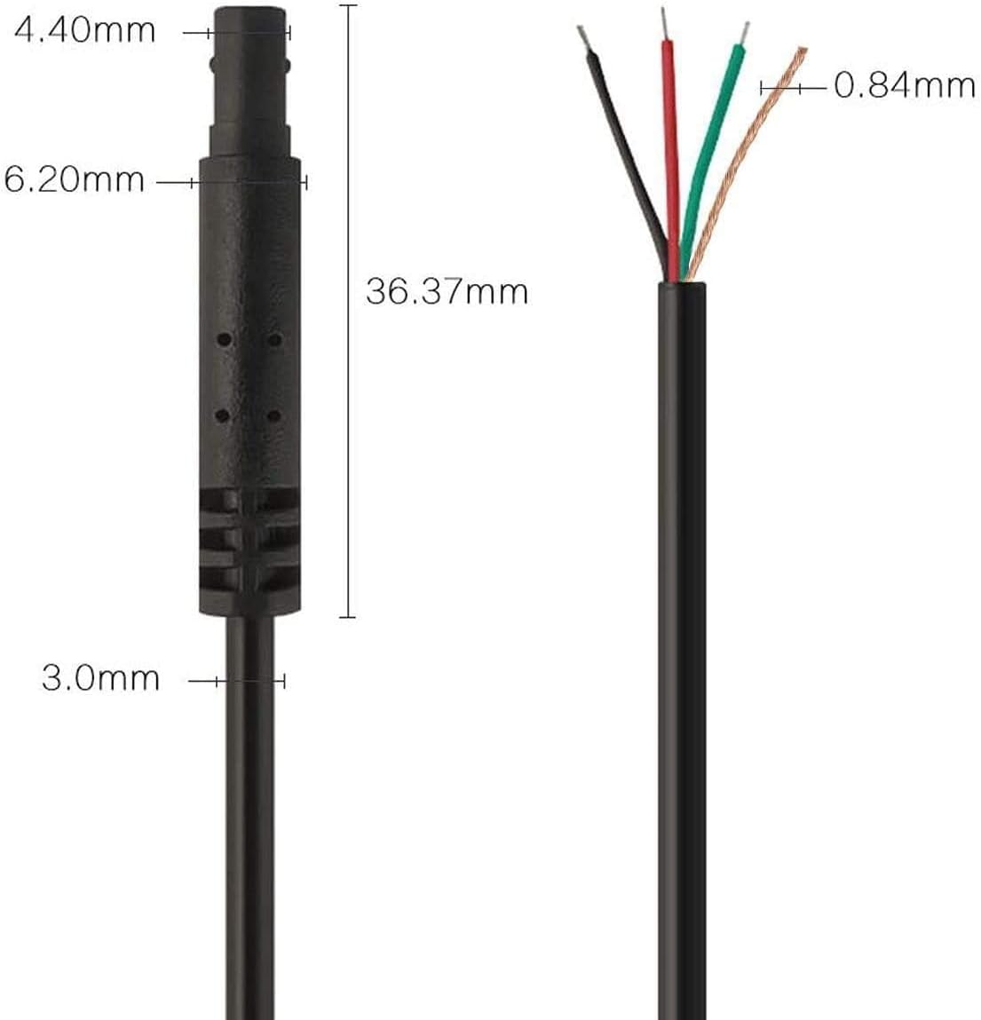 WOLFBOX 98Feet Rear Camera Longer Replacement Cable for G930 / G900 / G840S / G840H(Type-c) / G850 / G850PRO / I17 / I07, Most Small Cars can Simply use The Original Rear Camera Cable