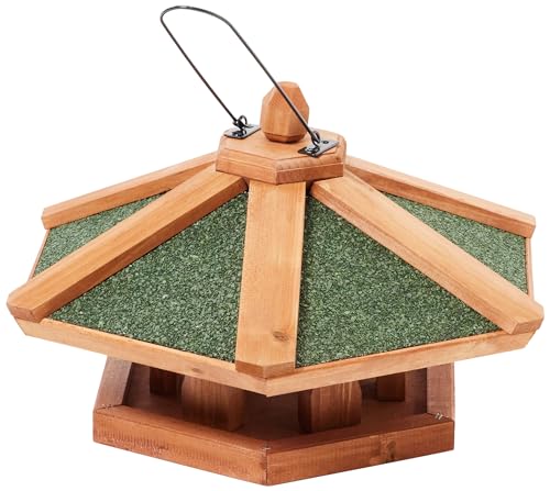 Trixie 5569 natura Futterhaus zum Hängen, ø 42 × 24 cm, braun