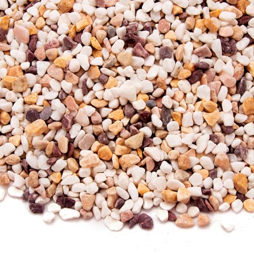 Image of 18 Pounds Natural Pea Gravel Pebbles,Small Rocks,Decorative Rocks for Succulents,Aquarium Gravel,Vase Filler,Plants