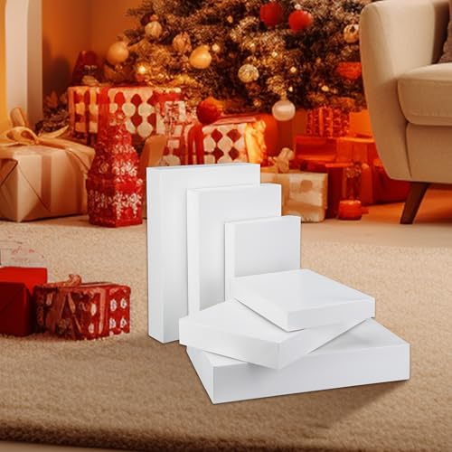 Rsgift White Gift Boxes, 3 Sizes Small Gift Boxes for Men Clothes, Women Apparel, Christmas and Birthdays Wedding, Graduation Packaging, Assorted Sizes(4 Boxes 11", 4 Boxes 14", 4 Boxes 16") - Image 7