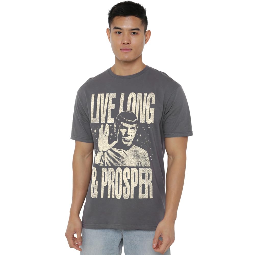Star Trek Men's Prosper T Shirt Charcoal - L