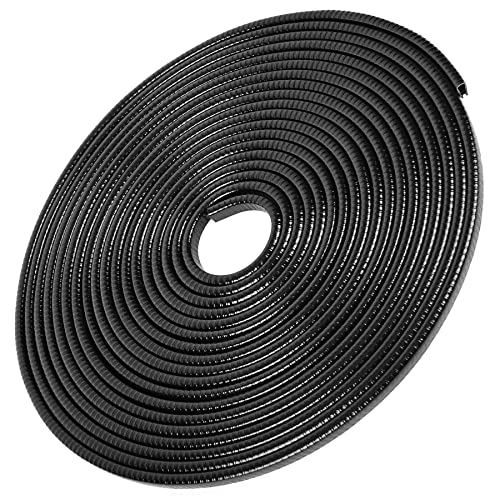 MYFAMIREA 16.4 Ft(5M) Car Door Edge Guards U Shape Edge Trim Rubber Seal Protector Car Door Protector Car Protection Door Edge Anti-Collision Rubber Clips Fit for Most Car