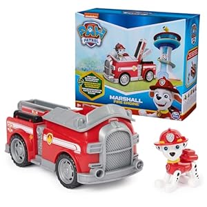 PAW Patrol, Marshall’s Firetruck, Toy Truck with Collectible Action Figure, Sustainably Minded Kids Toys for Boys & Girls Ages 3 and Up