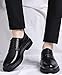 Men's Dress Shoes High Shine Glossy Finish British Fashion Oxford Footwear Trendy Polished Business Casual Shoes for Professional Office and Social Events(Black,10)