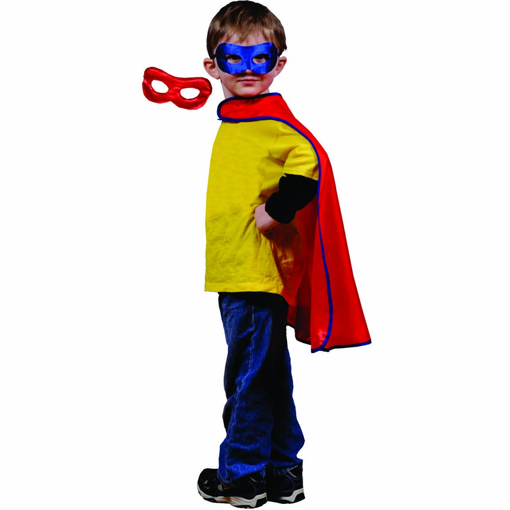 Dress Up America Superhero Costume for Kids - Super Hero Cape and Mask Dress Up Set for Boys and Girls