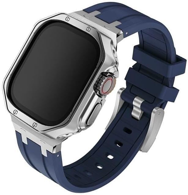 Boîtier et bracelet de montre en silicone antichoc pour Apple Watch