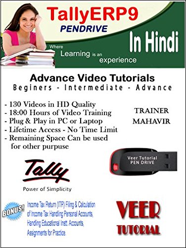 TallyERP9 Basic to Advance Course (1 Pendrive, 130 HD Videos, 19 Hrs) in Hindi (B01GYYCB70) Amazon Price History, Amazon Price Tracker