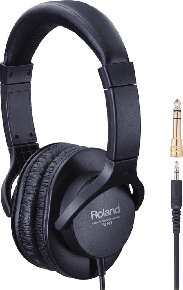 Roland RH-5 BLACK 【新品•未開封】　4個セット Amazon.com: Roland RH-5 Monitor Headphones Bundle with Case, Stand