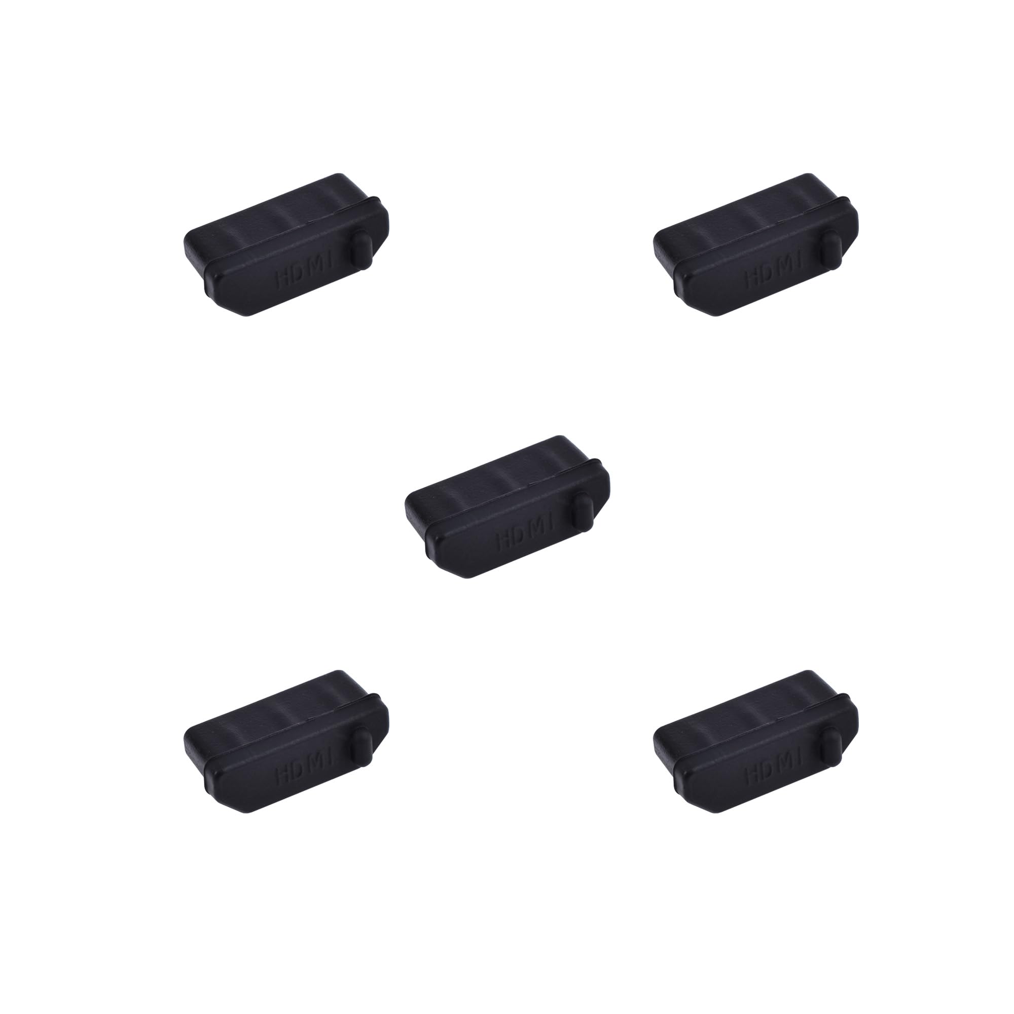 5 PCS HDMI Port Anti-dust Plugs, Silicone Covers Caps Stoppers, Port Protector for TV, Computer, Other Devices, 0.51 x 0.19 (LxW)