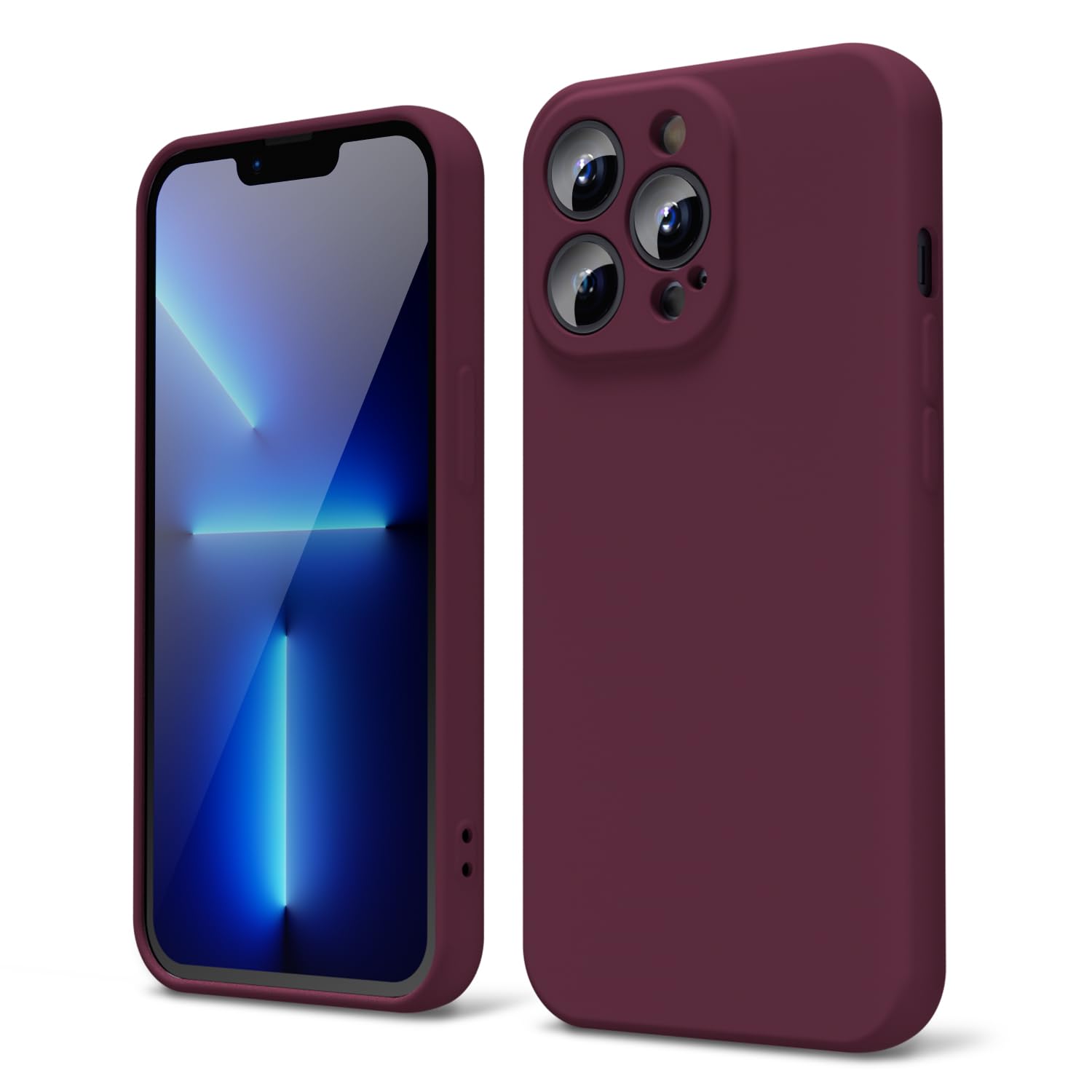 oakxco for iPhone 16 Pro Max Case Liquid Silicone, Soft Rubber Gel Elegant Aesthetic Basic Simple Cover, Cute Thin Slim TPU Matte Solid Color Plain Smooth Case for Women Girl, Light Pink — view 1565