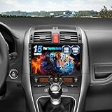 Android 15, 4G+64G GOHHDL Autoradio pour Toyota Auris 2006 2011 avec Carplay sans Fil Android Auto, Radio Tactile 10 Pouces 2Din avec GPS Navigation WiFi Bluetooth FM/RDS SWC Caméra&Micro