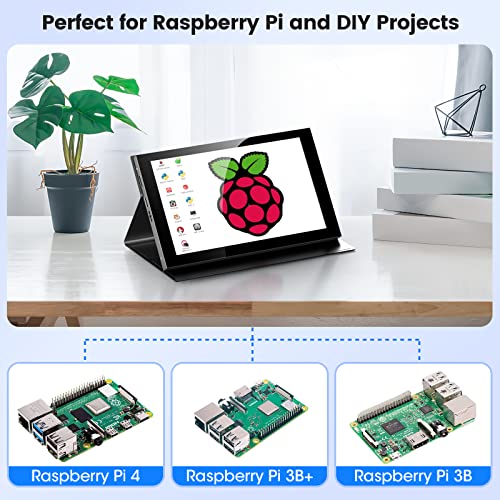 Eyoyo 7 Inch Monitor, 7" Ips Panel 1024X600 5-Points Capacitive Touchscreen Portable Raspi Monitor Screen Mini Hdmi Monitor For Raspi/Laptop/Pc/Game Console #TOP2
