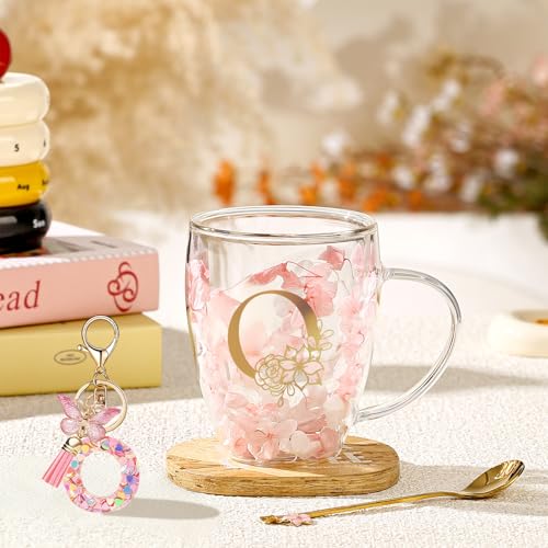 Prezenty dla kobiet szklanki do latte macchiato, prezent urodzinowy dla kobiet, szklanki do kawy z podwójnymi ściankami, spersonalizowane Boże Narodzenie, walentynki, prezent na Dzień Matki dla niej