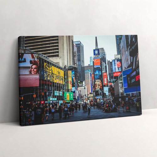 Peinture murale New York 60x40cm - Tableau sur toile pour habiller un mur vide