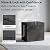 PatioZen 35 Gallon Outdoor Deck Box,Waterproof Resin Outdoor Storage Boxes, Outside Storage Lockable Container for Garden Tools,Indooor Cushions,Accessories (Black)