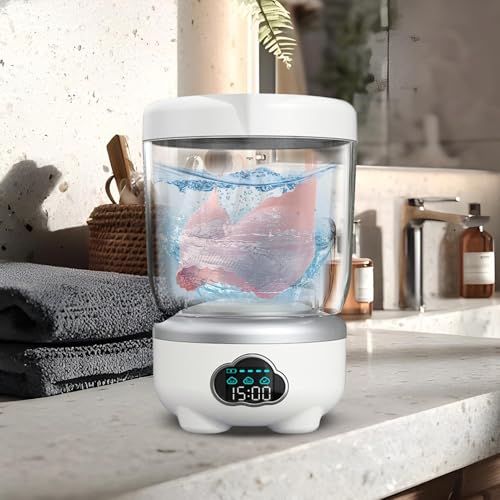 Mini machine à laver compacte linge délicat chaussettes serviettes 1,6 L
