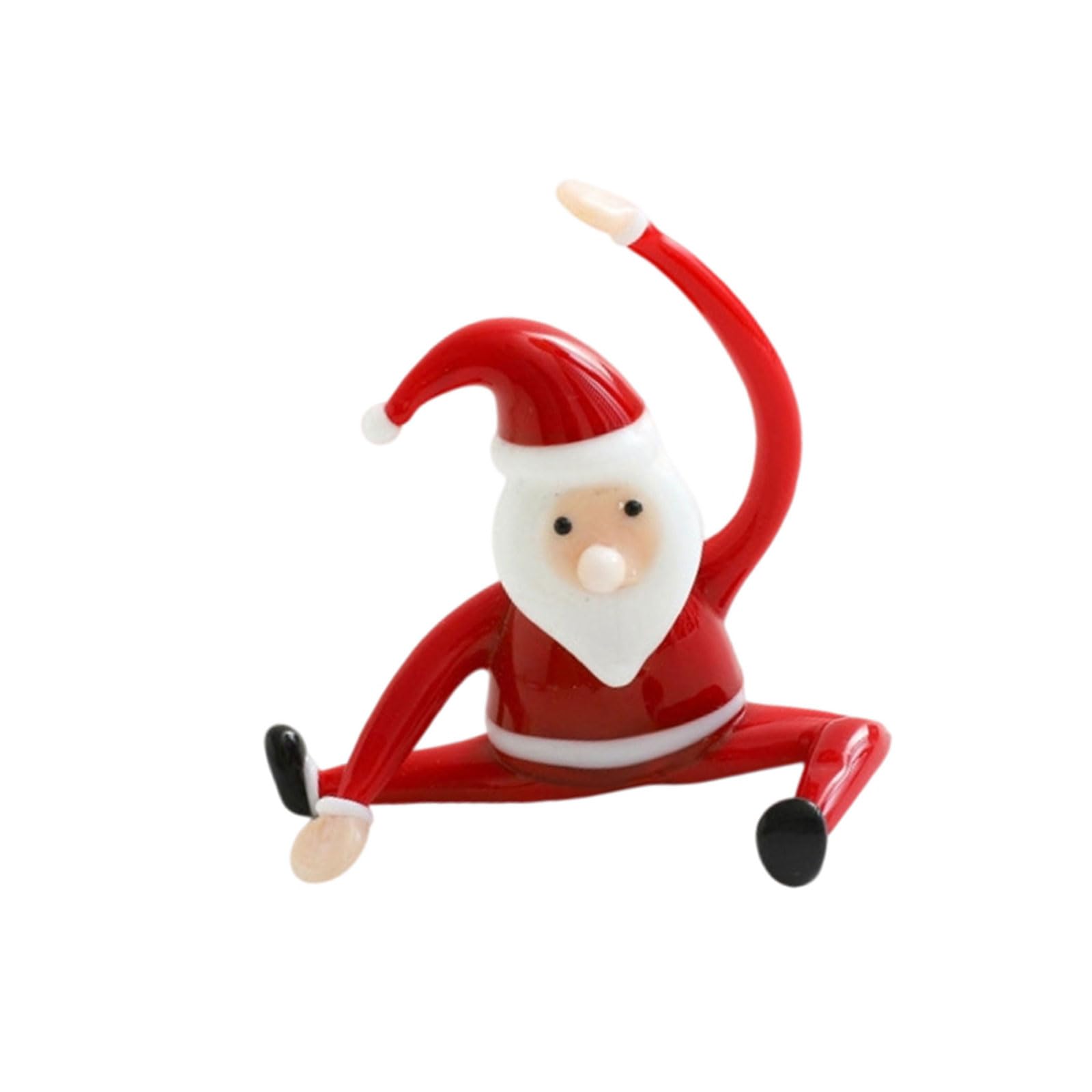Coolhood D Coolhoo Santa Clauses Ornament Glass Yogas Santa Clauses Figurines Christmas Party Ecorations Tabletop Ecors For Home Holiday Christmas Party Ecorations