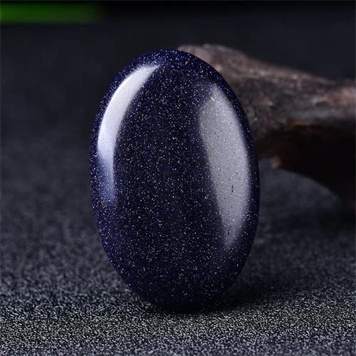 Amazon.co.jp: 天然水晶の原石 ブルーゴールドストーンパームストーン