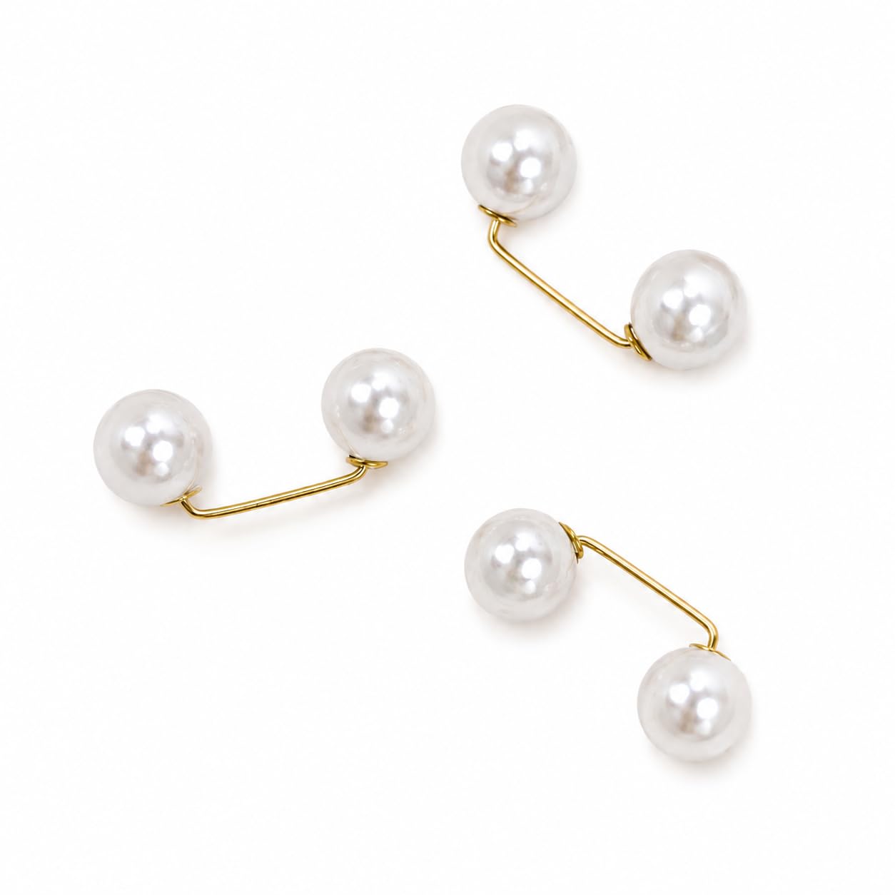 s.a.v.i Pearl Waist Tightener Pins for Jeans, Skirts, Gold Tone, Set of 3-picture-16