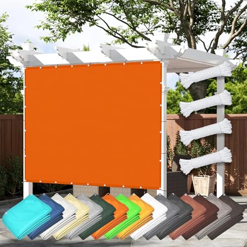 Filet résistant d'ombrage orange de haute densité avec oeillets renforcés