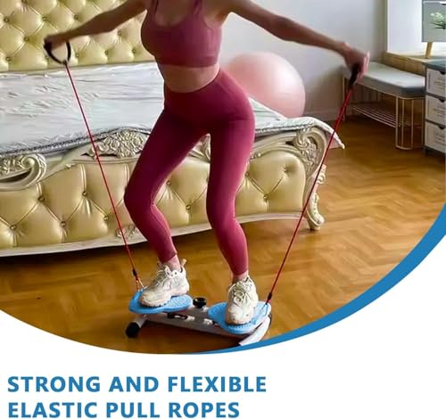 Sprzęt do ćwiczeń maszynowych Ab Twister z linami oporowymi i masażem stóp – bezgłośny trening domowy dla kobiet