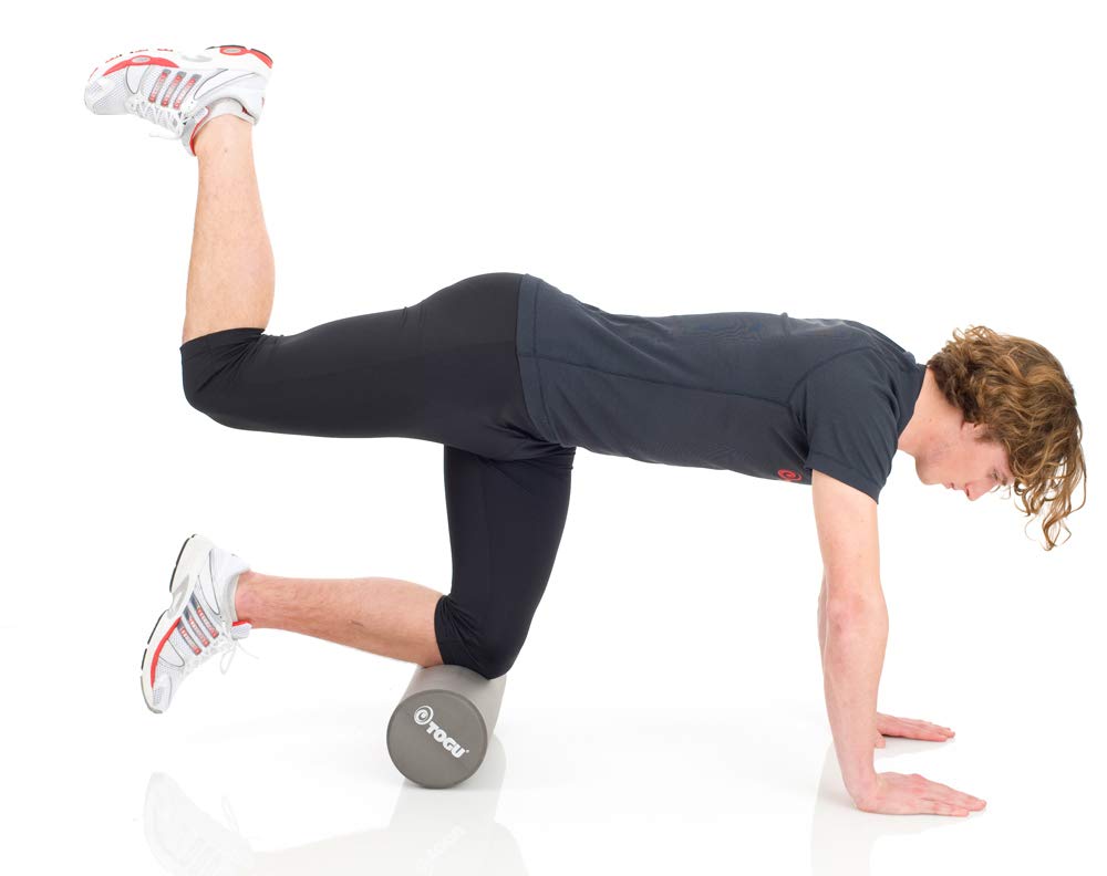 Pilatesrolle OS Roller Premium 90cm, anthrazit, Faszienrolle 90x15cm